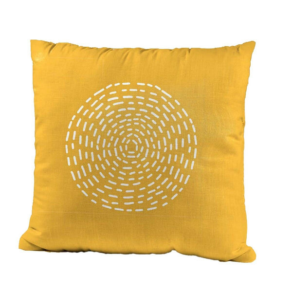 Cushion étnico 45 x 45 cm Mustard