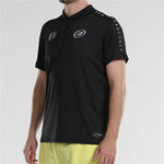 Men’s Short Sleeve Polo Shirt Bullpadel Liceo Padel Black