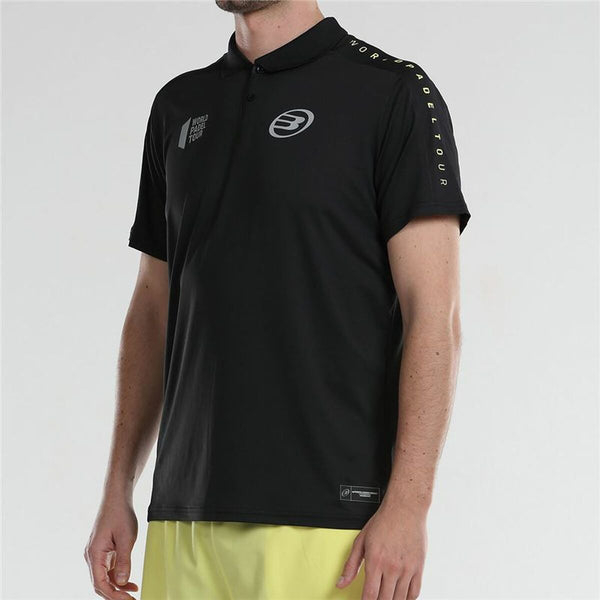 Men’s Short Sleeve Polo Shirt Bullpadel Liceo Padel Black