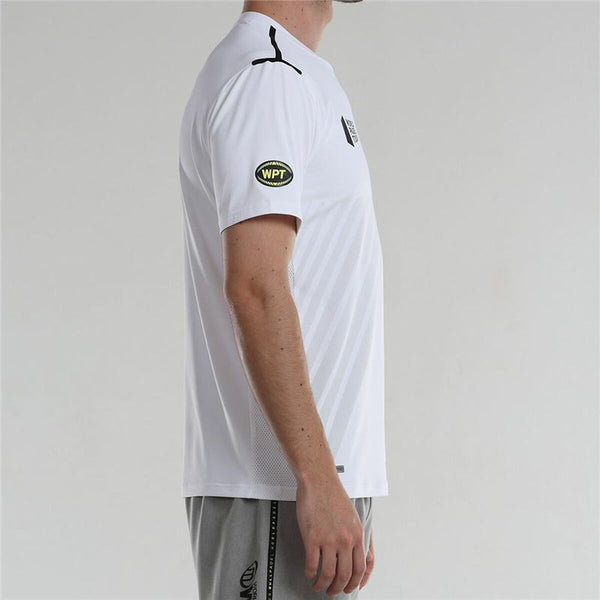 Men’s Short Sleeve T-Shirt Bullpadel Logro White