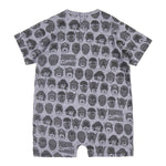 Baby's Short-sleeved Romper Suit Marvel Grey