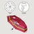 Foldable Umbrella Harry Potter Gryffindor Red 53 cm