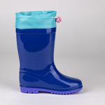 Children's Water Boots Stitch Blue