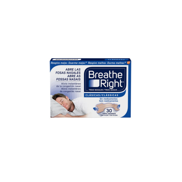 "Breathe Right Nasal Strips Large Size 30 Units "