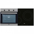 Combined Oven and Glass-Ceramic Hob BEKO BSE22120X 65 L TouchControl Inox