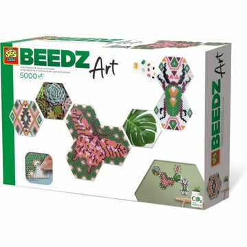 Set SES Creative Beedz Art - Hex tiles Botánica (FR)