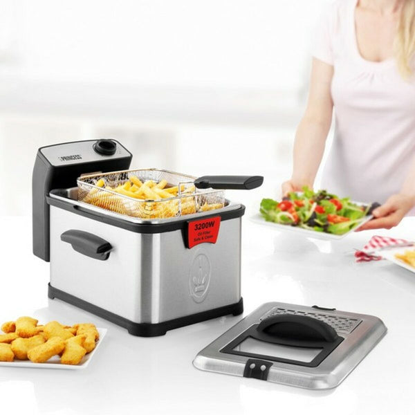 Deep-fat Fryer Princess 01.183001.01.050 3 L 3200W Black Silver 3 L