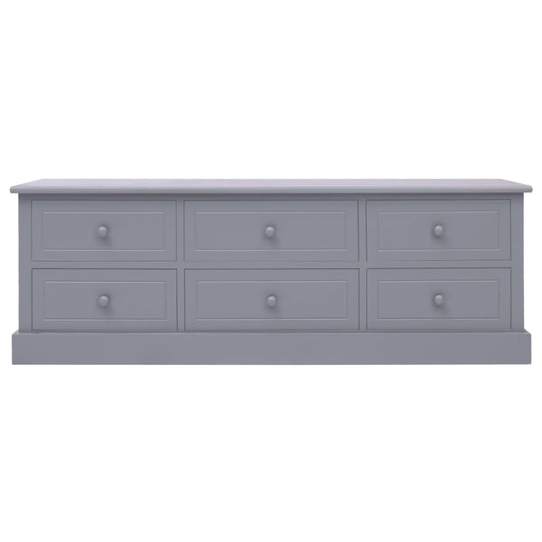 Hall Bench Dark Grey 115x30x40 cm Wood