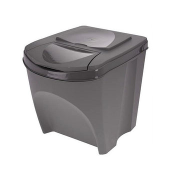 Recycling Waste Bin Sortibox Black (3 x 25 l)