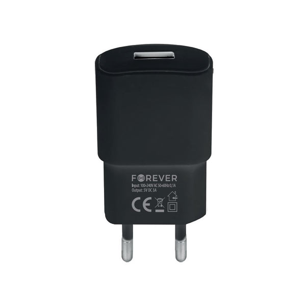 Forever TC-01 QC3.0 charger 1x USB 18W black