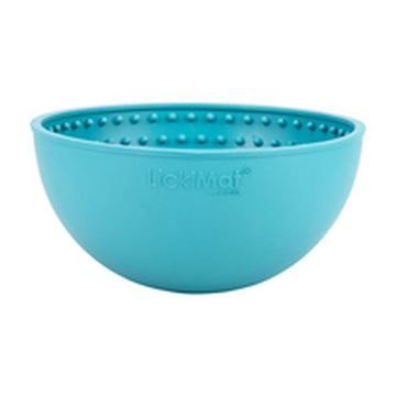 Dog Feeder Lickimat Wobble Turquoise Rubber