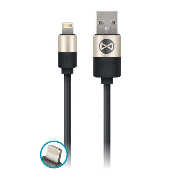 Forever Modern cable USB - Lightning 1,0 m 2A black