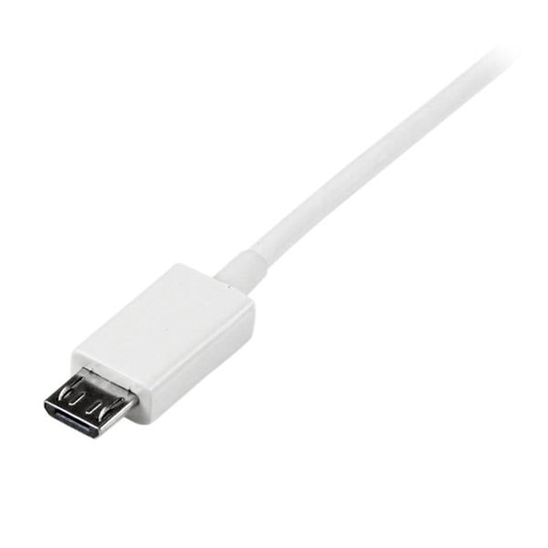 USB Cable to Micro USB Startech USBPAUB1MW           White