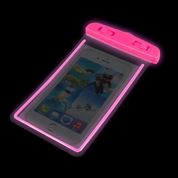 Waterproof case Glow 4,8 - 5,8&quot; pink