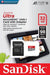 SanDisk Micro SD 32GB Classe A1, 98MB/s + Adattatore SD