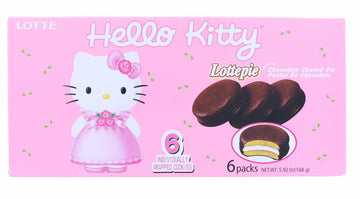 Hello Kitty Lotte Pie Chocolate Covered Cookies § 5.92 Ounce Pack