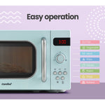 Comfee 20L Microwave Oven 800W Countertop Kitchen 8 Cooking Settings Green