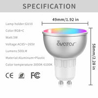 LED lamp WiFi GU10 5 W (Refurbished B)