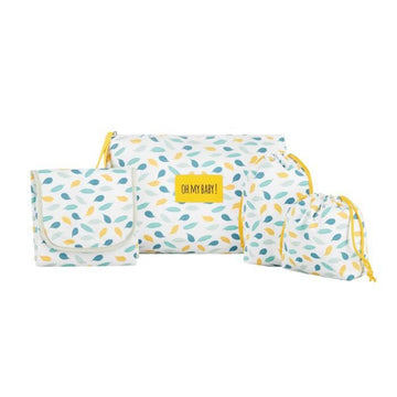 Badabulle Pochettes a langer Pockets & Go, matelas a langer inclus, 1 grande pochette et 2 pochons