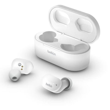 BELKIN SOUNDFORM™ - Écouteurs sans fil Bluetooth True Wireless - IPX5 - 3 tailles d'embouts - 5h autonomie - Blanc