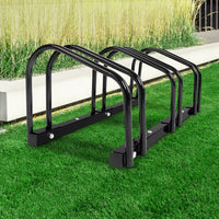 Portable Bike 3 Parking Rack Bicycle Instant Storage Stand - Black