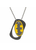 Batman Classic Logo Cutout Metal Dog Tag Necklace