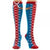 DC Comics Wonder Woman Faux Lace Up Juniors Knee High Socks