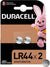 (1 Confezione) Duracell Spec. Batterie 2pz Bottone LR44 76A/A76/V13GA