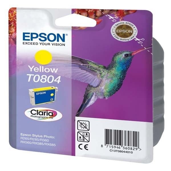 EPSON Cartouche d'encre T0804 Jaune - Colibri (C13T08044011)