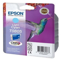 EPSON Cartouche d'encre T0805 Cyan clair - Colibri (C13T08054011)