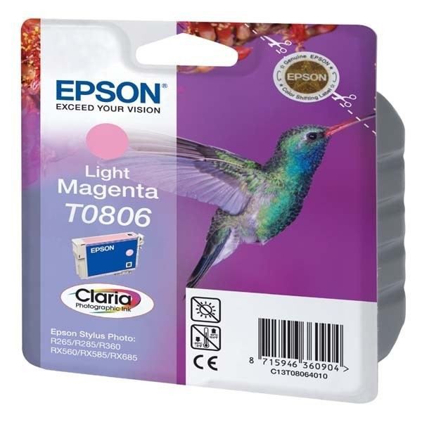 EPSON Cartouche d'encre T0806 Magenta clair - Colibri (C13T08064011)