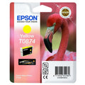 EPSON Cartouche d'encre T0874 Jaune - Flamant rose  (C13T08744010)