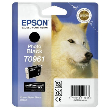 EPSON Cartouche d'encre T0961 Noir - Loup (C13T09614010)