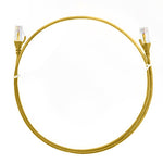 Cat 6 Rj45 Rj45 Ultra Thin Lszh Network Cables Yellow