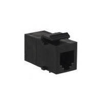 10 Pcs Cat 5E Snap In Keystone Coupler Black