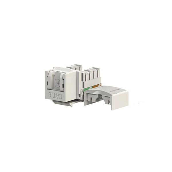 10 Pcs Cat 6 Keystone Jack With Shutter 90 Degree