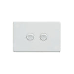 Classic 2 Gang Switch 250V 16Ax Horizontal Pack