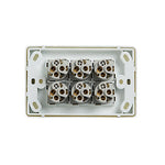 Classic 6 Gang Switch 250V 16Ax Horizontal Pack