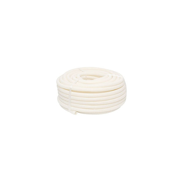 25Mm Corrugated Conduit Medium Duty White 25 Meter Roll