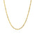 2.25mm 10k Yellow Gold Solid Diamond Cut Rope Chain