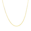 14k Yellow Gold Diamond Cut Cable Link Chain 0.7mm