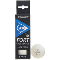 Balle de tennis de table - DUNLOP - 40+ FORT TOURNAMENT 3 BALL BOX