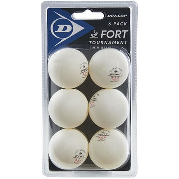 Balle de tennis de table - DUNLOP - 40+ FORT TOURNAMENT 6 BALL BLISTER