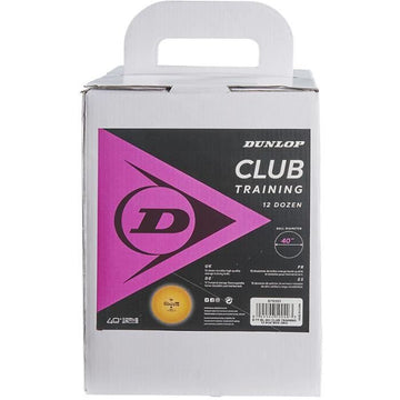 Balle de tennis de table - DUNLOP - 40+ CLUB TRAINING 12 BOX ORANGE