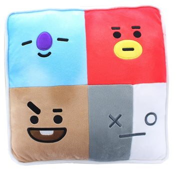 BT21 12 Inch Two-Sided Plush Character Pillow