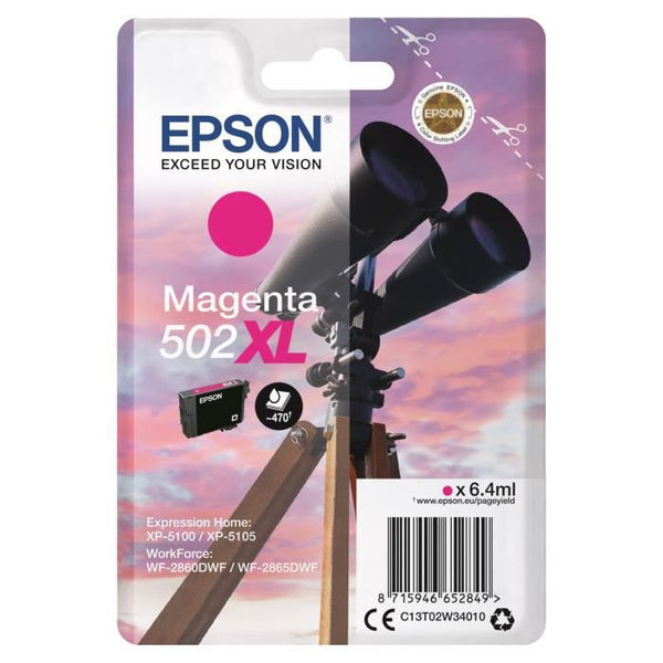 EPSON Cartouche d'encre 502 XL Magenta - Jumelles (C13T02W34020)