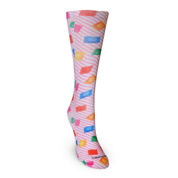 Candy Crush "Stripe Candy" Ladies Crew Socks