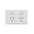 Elegant Double Power Point 250V 10A Horizontal Pack