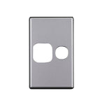 Elegant Single Gpo Aluminium Plate Vertical Silver Matte