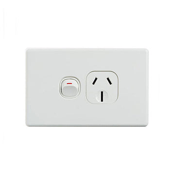 Elegant Single Power Point 250V 15A Horizontal Pack